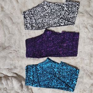 Nike lotus epic running cheetah crop